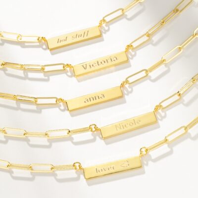 Chain and Bar Necklace