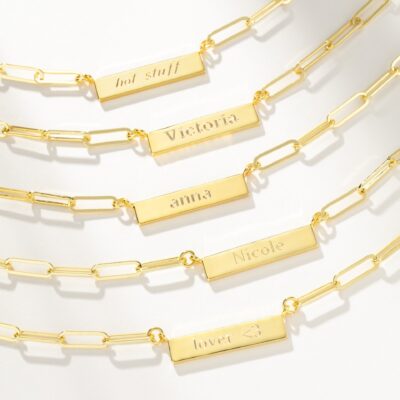 Chain and Bar Necklace