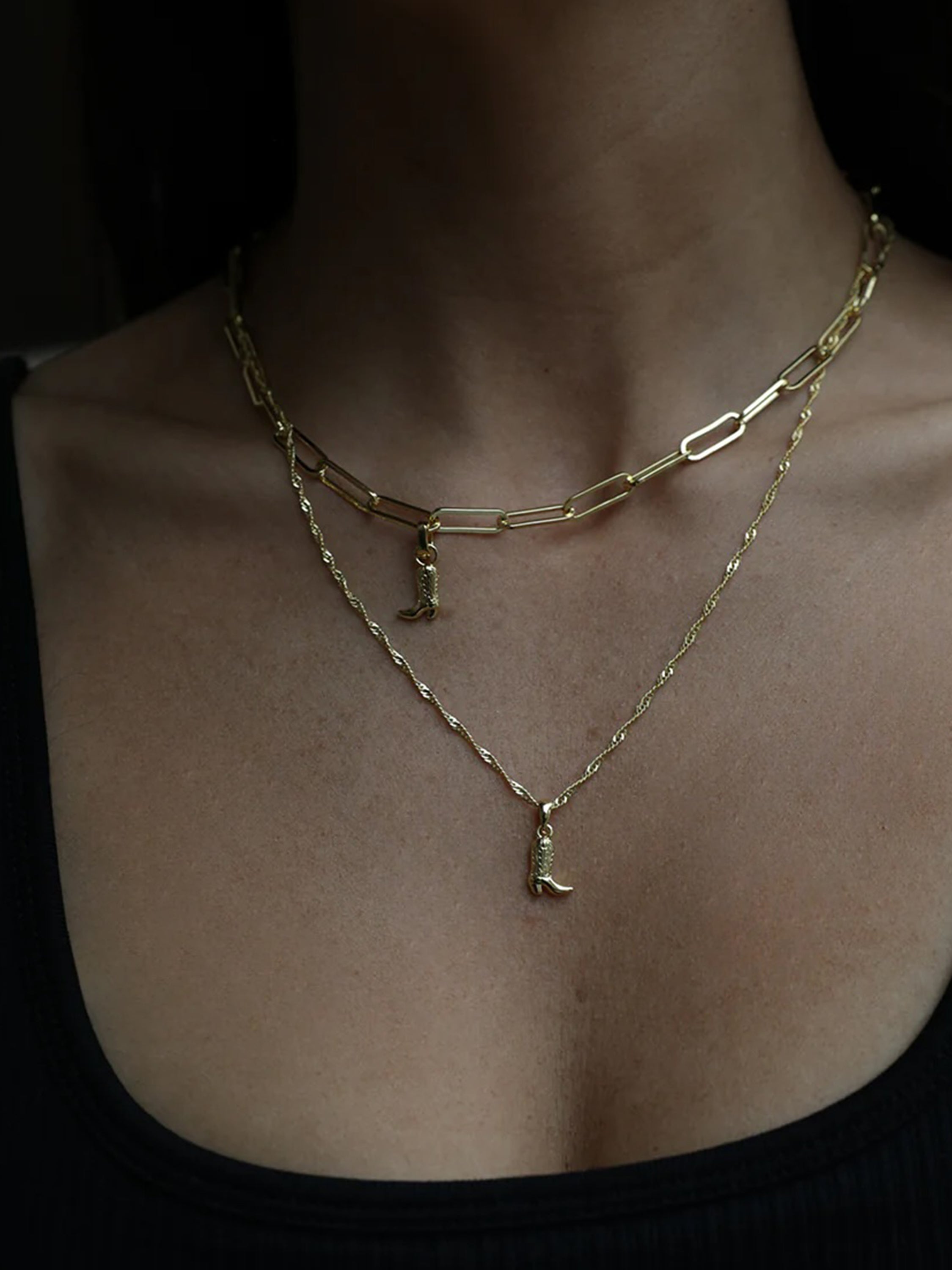 Cowboy Boot Pendant Necklace - Image 5