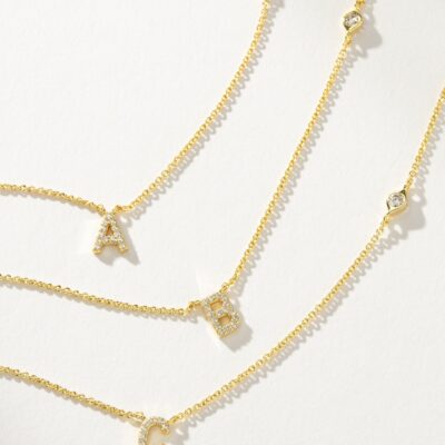 Pavé Initial Necklace