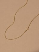 Vermeil Side Cross Necklace
