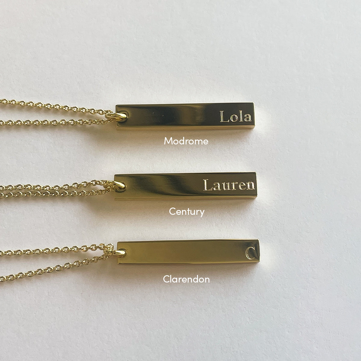 Vertical Bar Necklace - Image 5